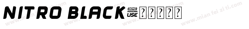 Nitro Black字体转换